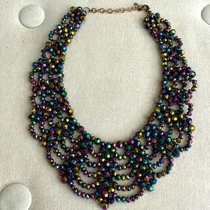 Bib statement necklace.